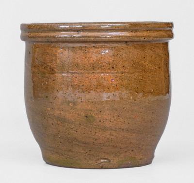 JOHN W. BELL / Waynesboro, Pa. Glazed Redware Jar, late 19th century
