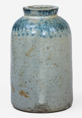 Scarce JOHN BELL / WAYNESBORO Cobalt-Decorated Stoneware Canning Jar, c1850-80