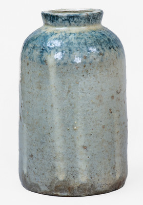 Scarce JOHN BELL / WAYNESBORO Cobalt-Decorated Stoneware Canning Jar, c1850-80