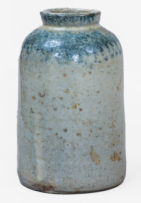 Scarce JOHN BELL / WAYNESBORO Cobalt-Decorated Stoneware Canning Jar, c1850-80