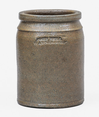 Small-Sized JOHN BELL / WAYNESBORO Stoneware Jar