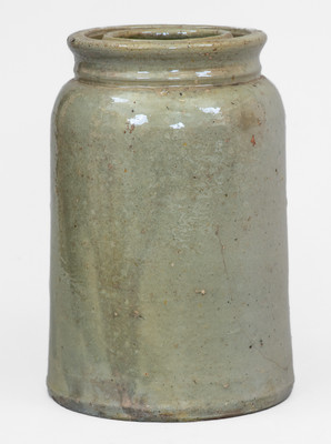 Celadon-Glazed JOHN BELL / WAYNESBORO Stoneware Canning Jar