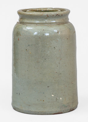 Celadon-Glazed JOHN BELL / WAYNESBORO Stoneware Canning Jar