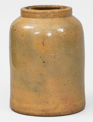 Glazed JOHN BELL Redware Canning Jar, circa 1840-1880