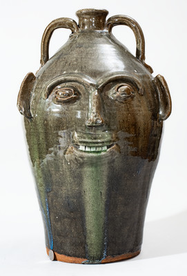 Monumental B.B. CRAIG / VALE, N.C. Face Jug, 1979