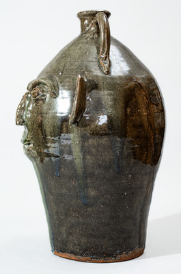 Monumental B.B. CRAIG / VALE, N.C. Face Jug, 1979