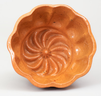 Glazed JOHN BELL / WAYNESBORO, Pennsylvania Redware Pudding Mold