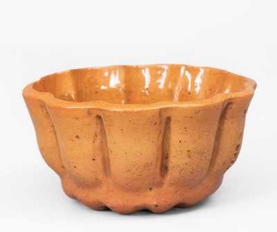 Glazed JOHN BELL / WAYNESBORO, Pennsylvania Redware Pudding Mold