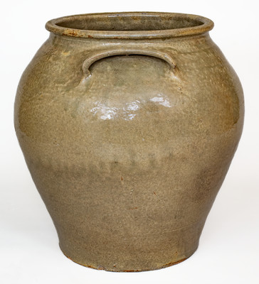 Exceedingly Rare and Important Aug. 3, 1836 Stoneware Jar att. Enslaved Potter Harry, Pottersville, Edgefield, SC