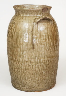 J.P. BODIE / MAKER, Kirksey s Crossroads, Edgefield District, SC, Stoneware Churn, c1870