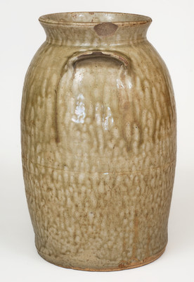 J.P. BODIE / MAKER, Kirksey s Crossroads, Edgefield District, SC, Stoneware Churn, c1870