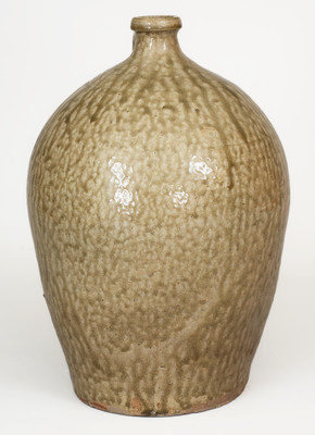 Fine Alkaline-Glazed Stoneware Jug attrib. Thomas Chandler, Edgefield District, SC, 1830s