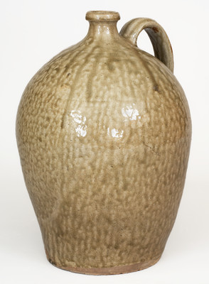 Fine Alkaline-Glazed Stoneware Jug attrib. Thomas Chandler, Edgefield District, SC, 1830s