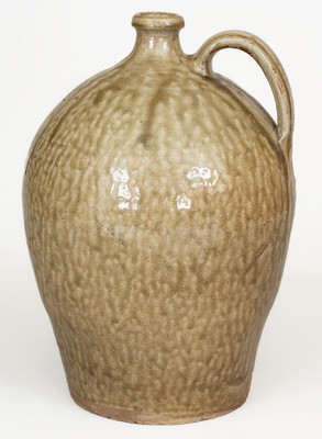 Fine Alkaline-Glazed Stoneware Jug attrib. Thomas Chandler, Edgefield District, SC, 1830s