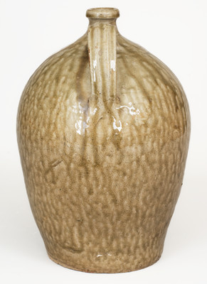 Fine Alkaline-Glazed Stoneware Jug attrib. Thomas Chandler, Edgefield District, SC, 1830s