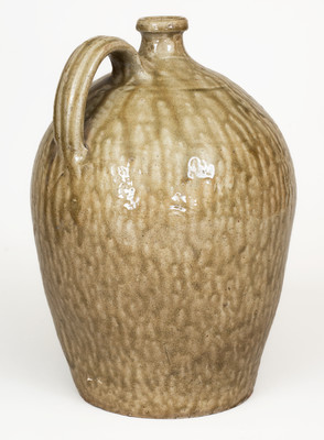 Fine Alkaline-Glazed Stoneware Jug attrib. Thomas Chandler, Edgefield District, SC, 1830s