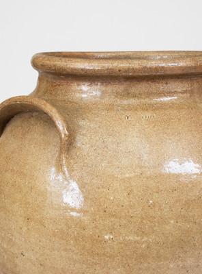 5 Gal. attrib. Pottersville, Edgefield District, SC Stoneware Jar w/ Incised Markings, possibly David Drake, c1825-40