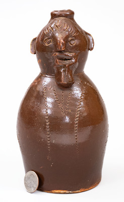 Stoneware Face Jug attrib. Norman Smith, Lawley, Alabama, second quarter 20th century