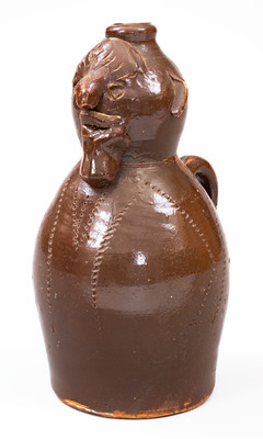 Stoneware Face Jug attrib. Norman Smith, Lawley, Alabama, second quarter 20th century