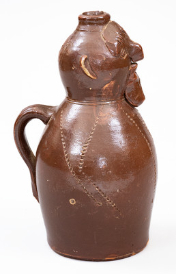 Stoneware Face Jug attrib. Norman Smith, Lawley, Alabama, second quarter 20th century