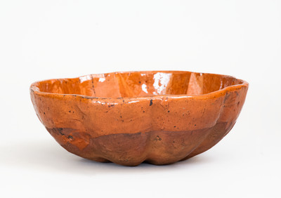 Glazed JOHN BELL / WAYNESBORO Redware Food Mold, circa 1850-1880