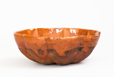 Glazed JOHN BELL / WAYNESBORO Redware Food Mold, circa 1850-1880