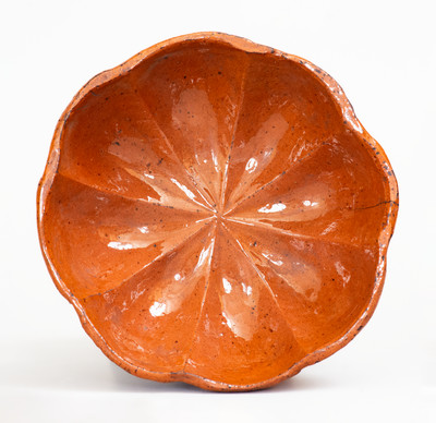 Glazed JOHN BELL / WAYNESBORO Redware Food Mold, circa 1850-1880