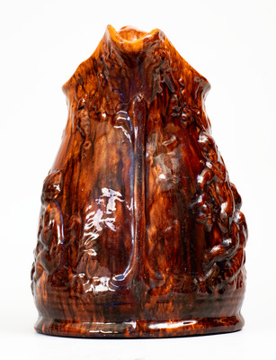 Rare JOHN BELL / WAYNESBORO, PA Pottery Pitcher w/ Relief Cherub Pattern