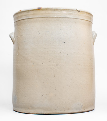 Exceptional 6 Gal. HARRINGTON & BURGER / ROCHESTER Stoneware Crock w/ Elaborate Game Bird Decoration
