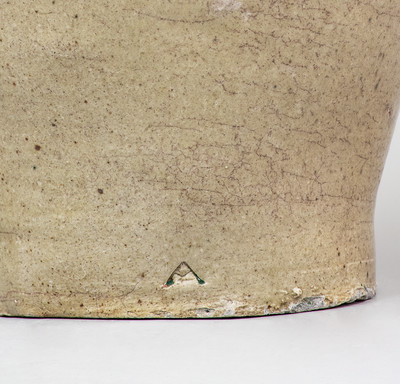 Fine Pottersville, Edgefield District, SC Stoneware Jar w/ Impressed