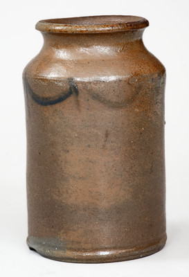 Very Rare Small Stoneware Druggists Jar attrib. Samuel Wilson, probably at B. Duval / Richmond Pottery