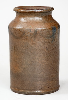 Very Rare Small Stoneware Druggists Jar attrib. Samuel Wilson, probably at B. Duval / Richmond Pottery
