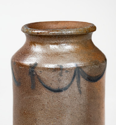 Very Rare Small Stoneware Druggists Jar attrib. Samuel Wilson, probably at B. Duval / Richmond Pottery