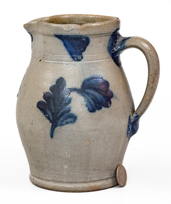 Small-Sized Stoneware Pitcher w/ Floral Decoration, attrib. Richard C. Remmey, Philadelphia, PA