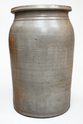 Attrib. Thompson Pottery, Morgantown, West Virginia Stoneware Jar w/ Floral Decoration