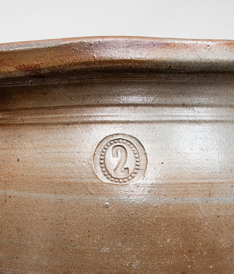 Attrib. Thompson Pottery, Morgantown, West Virginia Stoneware Jar w/ Floral Decoration