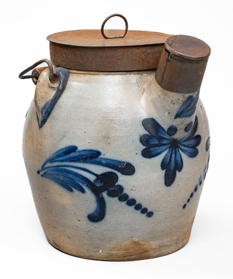 1 Gal. COWDEN & WILCOX / HARRISBURG, PA Stoneware Batter Pail, circa 1865