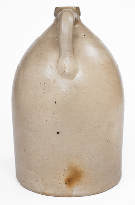 3 Gal. J. NORTON & CO. / BENNINGTON, VT Stoneware Jug w/ Floral Spray