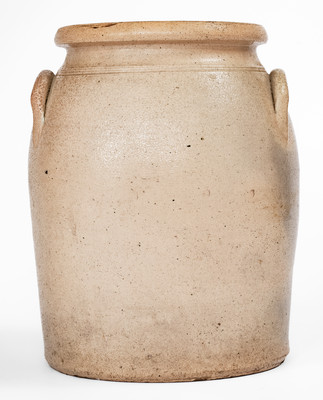 Rare 1 1/2 Gal. J. & E. NORTON / BENNINGTON, VT Stoneware Jar w/ Rooster Scene