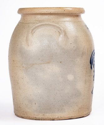 Rare 1 1/2 Gal. J. & E. NORTON / BENNINGTON, VT Stoneware Jar w/ Rooster Scene