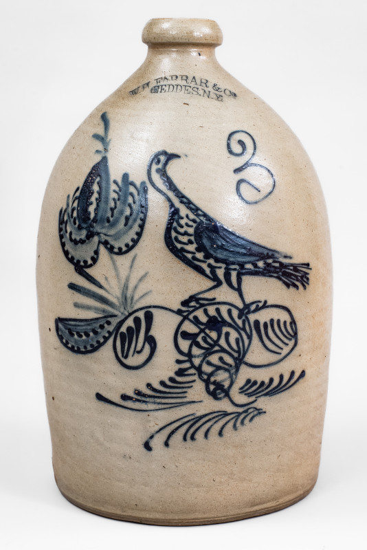 Fine Geddes, New York Stoneware Bird Jug