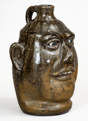 Lanier Meaders, Cleveland, GA Stoneware Face Jug, circa 1985