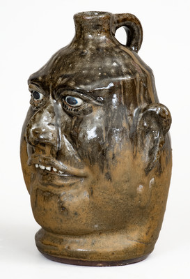 Lanier Meaders, Cleveland, GA Stoneware Face Jug, circa 1985