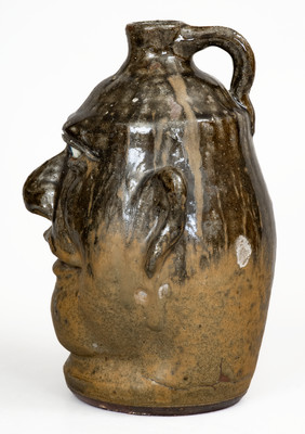 Lanier Meaders, Cleveland, GA Stoneware Face Jug, circa 1985