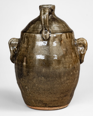 Lanier Meaders Stoneware Face Jug, Cleveland, GA, Dated 1988