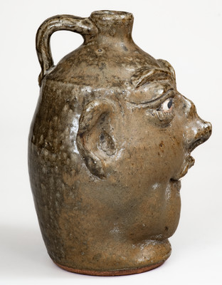 Lanier Meaders Stoneware Pottery Face Jug, 1988