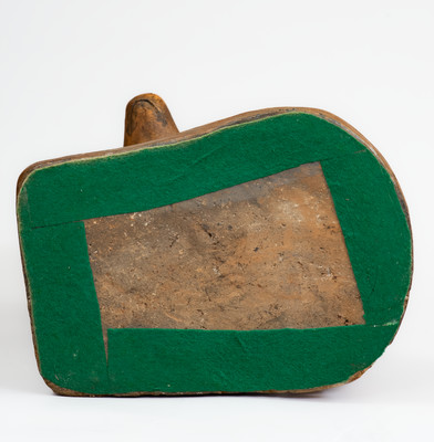 Ohio Sewer Tile Figure of a Spaniel, probably George Bagnall, Newcomerstown, c1870-1910