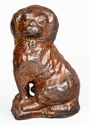Ohio Sewer Tile Figure of a Spaniel, late 19th or early 20th century