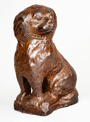 Ohio Sewer Tile Figure of a Spaniel, late 19th or early 20th century