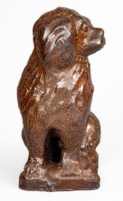 Ohio Sewer Tile Figure of a Spaniel, late 19th or early 20th century